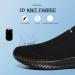 Slip On Sneakers for Men & Women - Comfortable Breathable Outdoor & Sports Shoes | Memory Foam Lightweight Leisure Shoes - Size 41 EU - All Black - Buy Online on GoSupps.com