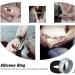 Longbeauty 10 Pack Candy Color Silicone Wedding Bands for Men Women - Black Red Blue Yellow Pink White Green Purple Colorful - Size 11 - Buy Online on GoSupps.com