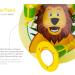 Elobra Ceiling Lamp Lion - Kids Animal Lamp for Boys & Girls | 3 Swivel Spots E14 Socket | Green & Yellow Children's Lighting - Buy Online on GoSupps.com
