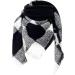 HANXIULIN Women's Winter Cotton Scarf | Classic Poncho Wrap Shawl | Soft Cashmere Triangular Scarf in White - Shop Internationally - Buy Online on GoSupps.com