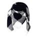 HANXIULIN winter scarf women cotton classic poncho wrap scarf shawls soft wrap triangular scarf cashmere one size white