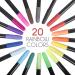 Zenacolor 20 Fabric Markers Pens Set - Non Toxic Indelible Fabric Paint - Fine Point Textile Marker Pen - Buy Online on GoSupps.com