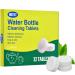 HOTUT Water Bottle Cleaning Tablets 32 Pcs Citric Kettle Descaler Tablets Removes Tough Stains and Odors Reservoir Cleaning Tablets for Cleansing Plastic Bottles Flasks Cafetieres and Teapots