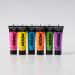 Moon Glow Blacklight Neon UV Face and Body Paint Set - 6 Tubes with UV Keyring - Intense Colors for Parties & Events - Buy Online on GoSupps.com
