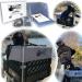 RuffLyfe DIY Crate Conversion/Bike Dog Carrier Package (Crate NOT Included) Padded Liner is 2 Sizes in One + 4 Point Safety Harness & Crate Fasteners Holds Pets 20lb+ for Safe Pet Bicycle Travel Light Grey