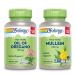 SOLARAY Oil of Oregano Softgels 150 mg and Mullein Leaf 330 mg - Wellness Support Bundle - Oregano Oil and Mullein Capsules for Overall Health Support - Vegan 60-Day Guarantee 120ct/180ct