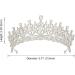 AW BRIDAL Women's Crystal Wedding Queen Crown - Silver | Headpieces for Bride, Pageant, Quinceanera, Prom - Buy Online on GoSupps.com