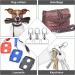 100PCS Premium Swivel Snap Hooks and D Rings  Swivel Snap Hooks for Keychain and Sewing Project(3/4"Inside Width) Silver - Buy Online on GoSupps.com