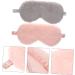 2 pi ces Masque de Nuit Satin et Peluche Cache Yeux Doux et Occultant pour Sommeil R parateur Confortable et pour Voyage Maison et H tel Orange et Gris - Buy Online on GoSupps.com