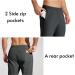 Willit Men's Deep Gray Running Pants | Quick Dry Lightweight Track Pants with Zipper Pockets | Size Large - Buy Online on GoSupps.com