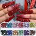 2Boxes 12 Grids Shiny Flat Back Rhinestones 3D Glitter Colorful 2mm 3mm Nail Art Rhinestones AB Crystal - Buy Online on GoSupps.com