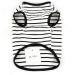 Zweitea Summer Dog Shirts for Small Dogs - Striped Breathable Cotton Tank Tops for Chihuahua & Pets - Soft Sleeveless T-Shirts in Black (M) - Buy Online on GoSupps.com