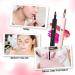 Simfree 2 Pieces Retractable Lip Brushes - Double-ended Applicator for Lipstick, Lip Liner, Gloss, Eyeshadow - Portable and Versatile - Pink and Black - Buy Online on GoSupps.com