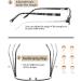 HOTJOJO 3 Pack Blue Light Blocking Women's Reading Glasses 1.75x - Metal Oval Half Frame Readers with Anti Blue Ray Technology and Spring Hinge - Reduce Eye Strain and Headache - Black Red Purple - Buy Online on GoSupps.com