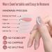 Zahrvia 30 Pieces Cat Eye UV Press On Nails - Moonlight White Coffin Shape Gel Stick-On Nails with Glue for Women - Buy Online on GoSupps.com