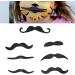 7 Pcs Fake Mustache Self Adhesive Fake Mustache Novelty Black Mustache Stickers Set for Cosplay Costume and Halloween Party - Buy Online on GoSupps.com
