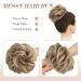 Fine Hair Part with Rubber Band - Curled Hair Extension Ponytail for Women & Girls - Mixed Blonde & Ashblond 38g - Buy Online on GoSupps.com