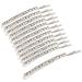 12 Pieces Rhinestone Bobby Pins Silver Metal Hair Clips Crystal Hair Pin Decorations for Lady Women Girls