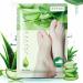 P-Beauty Aloe Vera Foot Mask Socks | 5 Pairs Peeling for Dry Cracked Skin | Moisturizing Foot Care Accessories - Buy Online on GoSupps.com