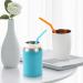 Kids Silicone Straws - 6 Short Reusable Straws for Tumblers | BPA Free & Eco-Friendly with 2 Cleaning Brushes - Buy Online on GoSupps.com