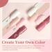 Modelones 10 Pcs Dip Powder Nail Kit Starter Set | Nude Pink Glitter Neutral Skin Colors | 15ml 2 in 1 Base & Top Coat Activator | Nail Art DIY Salon A1- Light Pink - Buy Online on GoSupps.com