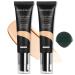 Matte Oil Control Concealer Foundation 2PCS Flawless Soft Long Lasting Foundation Makeup Waterproof Full Coverage Face Makeup Strong Concealer Foundation for Oily Acne Skin (2PC 104 60ml) 0.11 Ounce (Pack of 1) 2PC 104