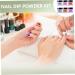 Poudre de trempage 6 pi ces poudre de trempage d'ongles acrylique 6 couleurs aucune lampe UV/LED requise kit bricolage longue dur e s chage rapide pour les d butants Kit manucure bricolage - Buy Online on GoSupps.com
