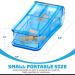 Pill Cutter and Crusher - V-Grip Transparent Splitter for Vitamins, Pills & Medication with Holder Case - Buy Online on GoSupps.com