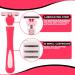 Nylea Women's Razors Set with Dual Lubrication Strip - 20 Refill Cartridges, Aloe Vera & Vitamin E for Smooth Shave - Buy Online on GoSupps.com
