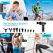 Deep Tissue Massage Gun for Athletes - 30 Speeds, 10 Heads, Portable Electric Massager for Neck & Back - Black - Buy Online on GoSupps.com