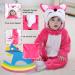 Doladola Unisex Baby Hooded Rose Fox Romper | 3-6 Months Infant Jumpsuit - Buy Online on GoSupps.com