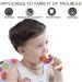 3Pack Teether Toy Chew Necklaces with Pacifier Clip Holder - Silicone Teething Pain Relief Set for Boys Girls & Adults with Anxiety - Blue - Buy Online on GoSupps.com