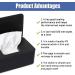 Premium Black Wet Wipes Box | On-the-Go Baby Wet Wipe Storage | Damp Toilet Paper & Napkin Holder for Home & Office - Buy Online on GoSupps.com