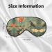 SSIMOO Flower and Bird Print Eye Mask | Double-Sided Light Blocking Sleep Mask for Quality Rest - Soft & Comfortable - Buy Online on GoSupps.com