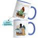 Personalized Kiddle-Design Dog Mom Mug - Unique Blue Gift for Dog Lovers & Owners - Buy Online on GoSupps.com