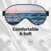 Ocean Waves Print Double-Sided Eye Mask | Soft Light Blocking for Better Sleep Quality - International Shipping - Buy Online on GoSupps.com