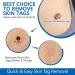 Kit de Acrochordons Skin Tag Remover avec 60 Bandes d' tiquettes Cutan es Micro et R guli res (1 mm 9 mm) pour le visage et le corps avec 36 patchs de r paration - Buy Online on GoSupps.com