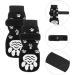 NINVVS 2 pairs of indoor non-slip socks for dogs warm socks for pets soft and adjustable dog socks to protect claws and improve grip (black M) with 1 dog collar - Buy Online on GoSupps.com