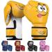 Jayefo Boxing Gloves for Kids & Children - Youth Boxing Gloves for Boxing, Kick Boxing, Muay Thai and MMA - Beginners Heavy Bag Gloves for Heavy Boxing Punching Bag - 4 and 6 Oz - Black YELLOW 4 OZ