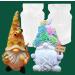 TOPYS 2-Pack Faceless Santa Claus Candle Molds Gnome Silicone Molds for Honey Bee Festival Christmas DIY Paint Your Own Dwarf Candle Home Gifts Making Wax Ceramic Clay(Honey+Flower) 2-Pack Faceless Gnome