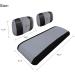 10L0L Golf Cart Seat Covers for Yamaha, Club Car, E-Z-GO - Washable Breathable Mesh Cloth - Black+Gray - Buy Online on GoSupps.com
