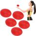 Verdant Touch Hand Massage Ball Set - 5 Silicone Handleballs for Wrist Exercise & Strength Training - Red Egg Shape - Buy Online on GoSupps.com