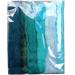 Magic Wool Fiber for Needle Felting Wool Fairies Angels Mermaids and Waldorf Dolls. Super Soft Merino Roving Hand Dyed BFL Luster Wool and Sparkling Firestar. Multi Fiber Sampler 1oz Teal Multi Single Pack Teal