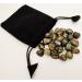 Sharvgun Labradorite Rune Stone Set 25 pi ces avec tableau en bois MDF runique grav lettrage symbolique pa en velours noir/rouge pochette incluse bo te-cadeau - Buy Online on GoSupps.com