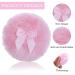 Sibba Large Fluffy Powder Puff - 4 Inch Ultra Soft Velour Face & Body Puff for Wet/Dry Makeup - Washable & Reusable - Pink - Buy Online on GoSupps.com