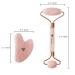 Vinasky Rose Quartz Roller and Guasha Set - Anti Aging Beauty Tools for Face, Eyes, Body - Muscle Relaxing and Wrinkle Reduction - Pink - Buy Online on GoSupps.com