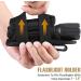 LIVANS Tactical Flashlight Pouch Holster - Rotatable Holder with 360 Carabiner Clip, Black - Buy Online on GoSupps.com