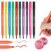 Food Coloring Marker 10 Double Sided Food Coloring Pens Edible Hook Drawing Pens for Decorating Fondant Cakes Cookies Frosting Easter Eggs - Buy Online on GoSupps.com