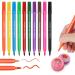 10 Food Coloring Double-Sided Food Grade and Edible Markings Used to Decorate Fondant Cakes Biscuits Icing Easter Eggs Bushy and Fine-Pointed Food Writers