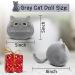 Yamepuia 3Pcs Gray Cat Plush Toy Kawaii Cat Stuffed Animal Pillow Cute Mini Cat Plushies Soft Cat Pillows Cat Shape Design Lumbar Back Cushion Decoration 3PCS Grey Cat Plush - Buy Online on GoSupps.com